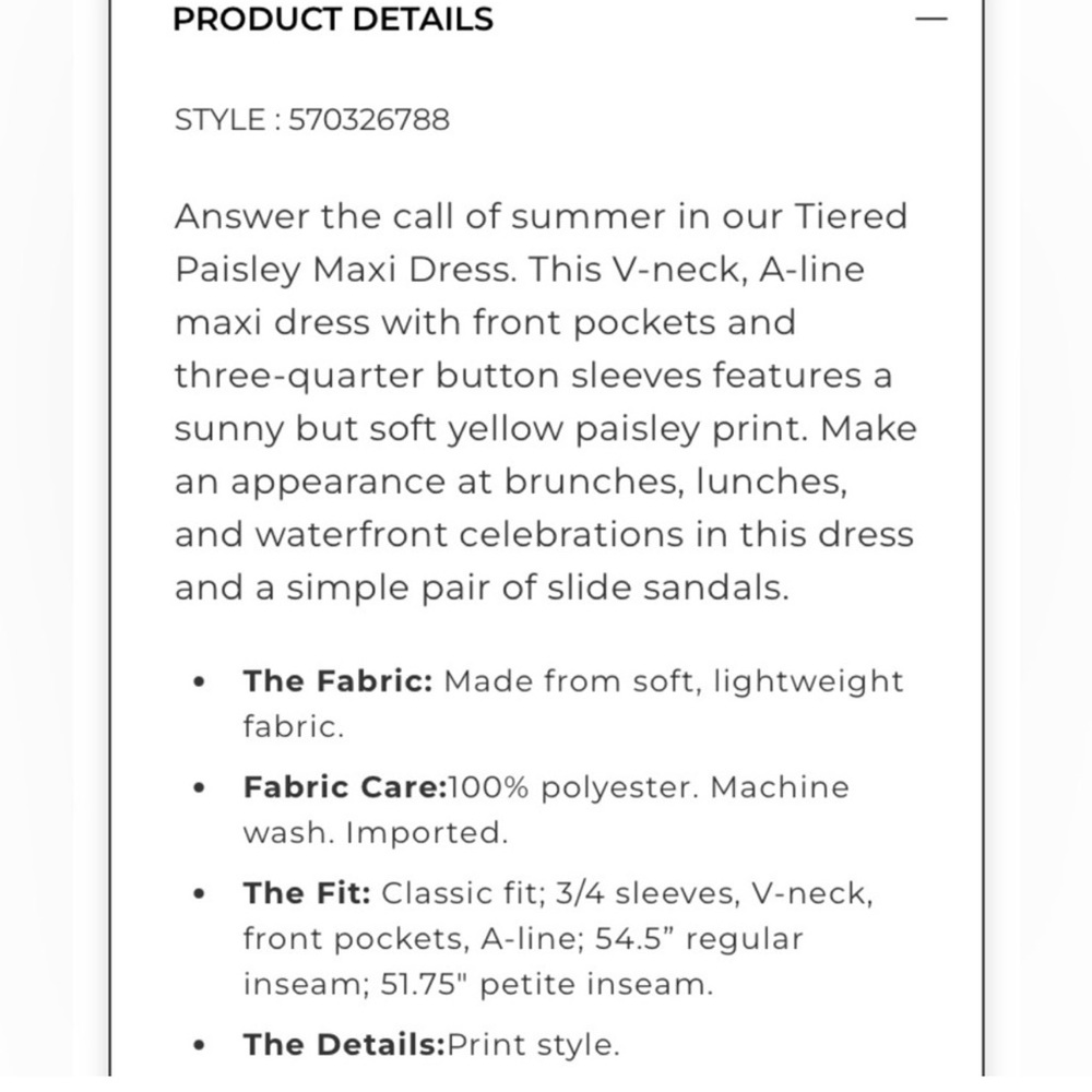 Chico’s Tiered Dress (4/6) - Picture 9 of 9